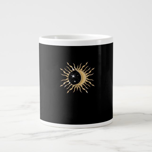 Taza De Café Gigante Whimsigoth Sun Moon Space Classic (Frente)