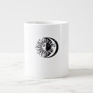 Taza De Café Gigante Whimsigoth Watercolor Sun Moon WitchClassic
