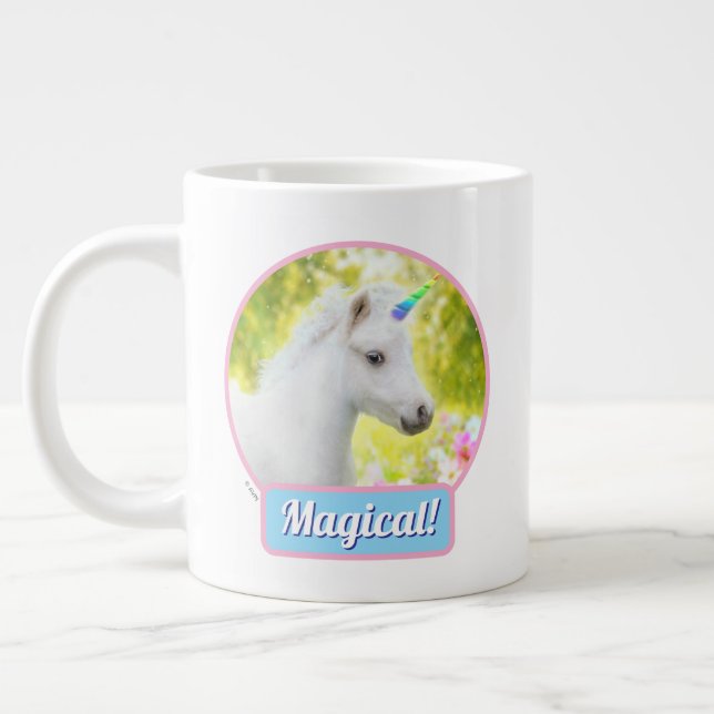 Taza De Café Gigante White Pony Unicorn (Izquierda)