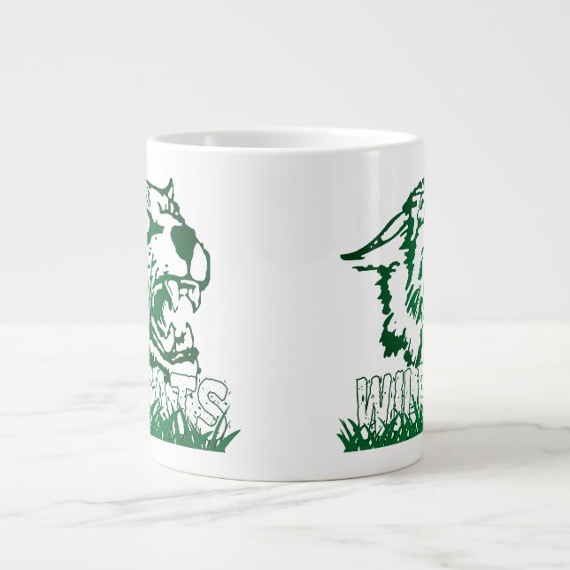 Taza De Café Gigante Wildcats de la Unión Wayland #4 (Frente)