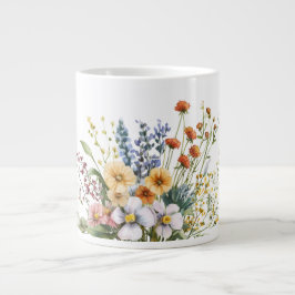 Taza De Café Gigante Wildflowers Specialty Coffee Mug