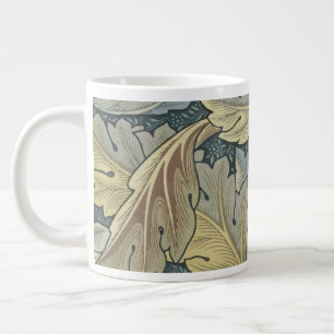 Taza De Café Gigante William Morris Acanthus deja el Art Nouveau floral