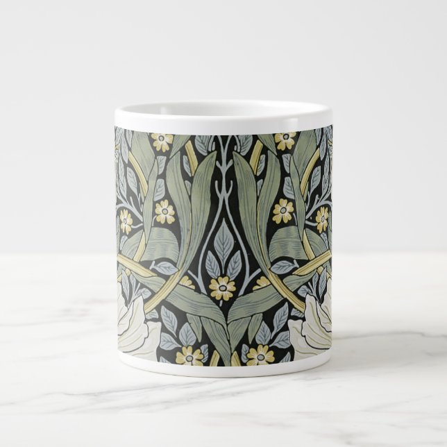 Taza De Café Gigante William Morris - Diseño del patrón Pimpernel (Frente)