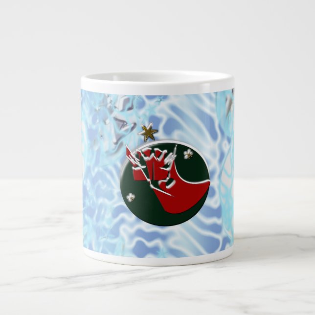 Taza De Café Gigante Wind Santa Claus Sock (Frente)