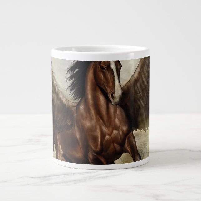 Taza De Café Gigante Winged Pegasus (Frente)