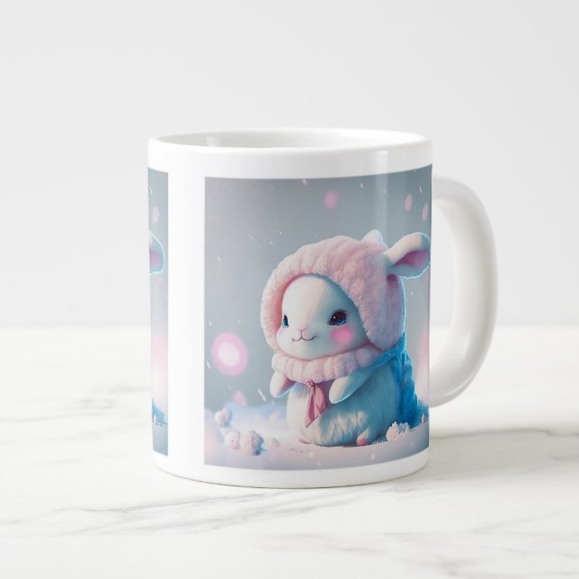 Taza De Café Gigante Winter Bunny Jumbo Mug (Derecha)