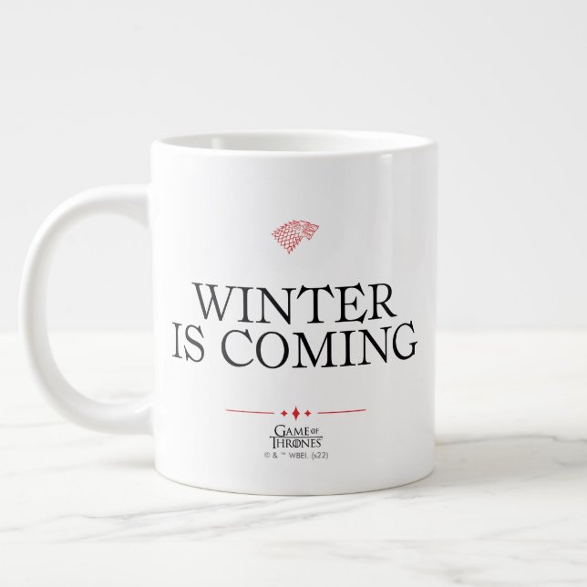 Taza De Café Gigante Winter Is Coming (Izquierda)