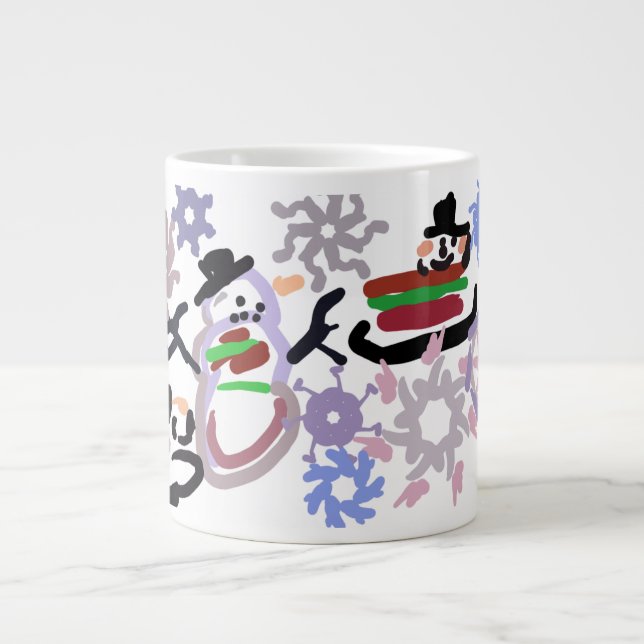 Taza De Café Gigante Winter play (Frente)