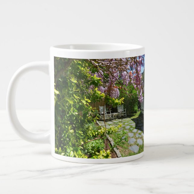 Taza De Café Gigante Wisteria y sillas de roca - Viñetería de Martha (Izquierda)