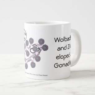 Taza De Café Gigante Wolbachia ama al Zika por 20 oz. Mug de RoseWrites