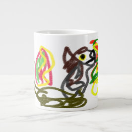 Taza De Café Gigante Wolf happy Autumn