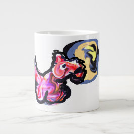 Taza De Café Gigante Wolf light moon 