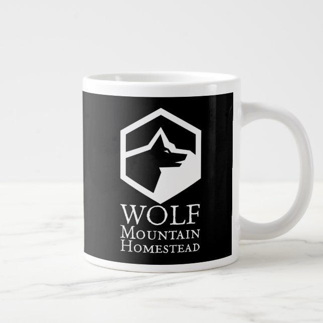 Taza De Café Gigante Wolf Mountain Homestead (Derecha)