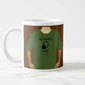 Taza De Café Gigante Wolf Mug Ft. Gráficos de J.H.T