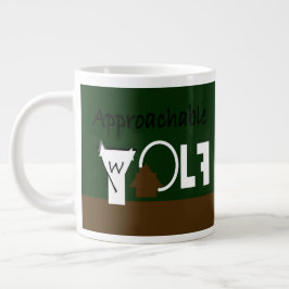 Taza De Café Gigante Wolf Mug Ft. Gráficos de J.H.T