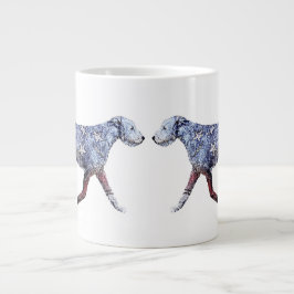 Taza De Café Gigante Wolfhound irlandés patriótico
