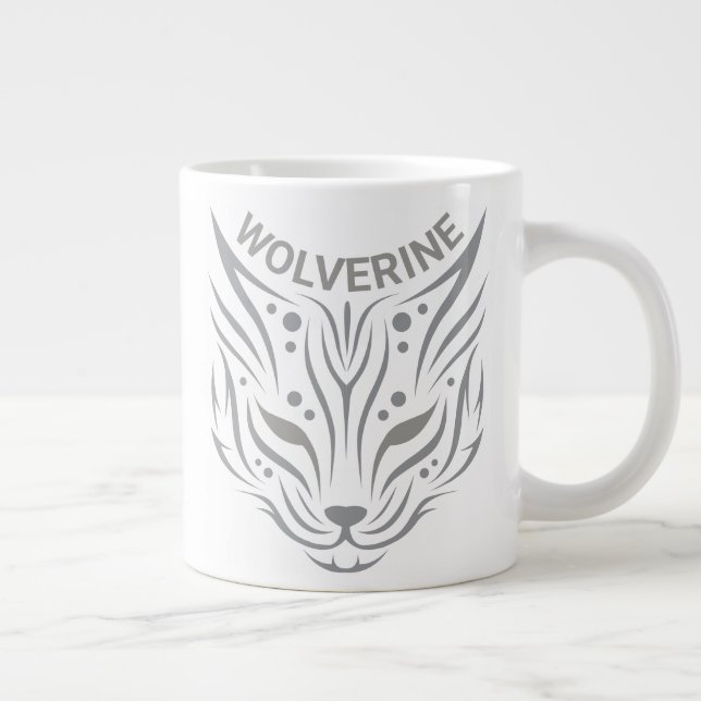 Taza De Café Gigante Wolverine (Derecha)