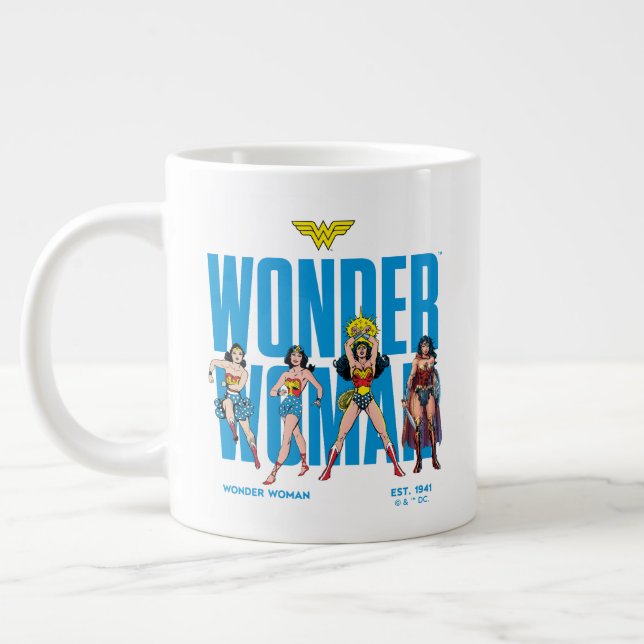Taza De Café Gigante Wonder Woman Legends Forever Graphic (Izquierda)
