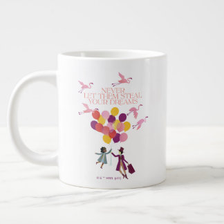 Taza De Café Gigante Wonka "Nunca dejes que roban tus sueños"