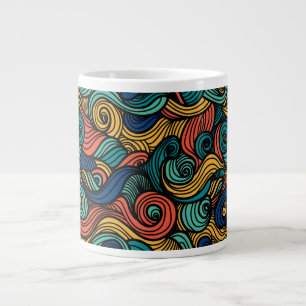 Taza De Café Gigante Wool Topped paisley