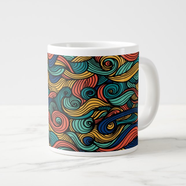 Taza De Café Gigante Wool Topped paisley (Derecha)