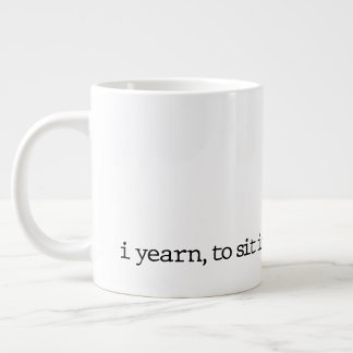 Taza De Café Gigante "...y ser." Mug de poesía especial