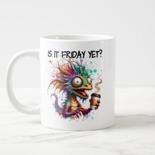 Taza De Café Gigante ¿Ya Es Viernes? Dragón para beber café desenfrenad
