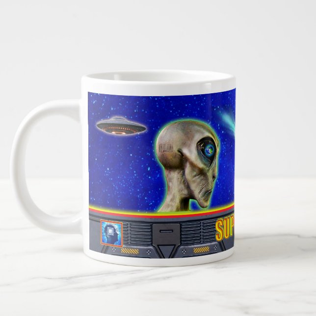 Taza De Café Gigante YA ESTÁN AQUÍ - colección de diseño de SUPERPLANET (Izquierda)
