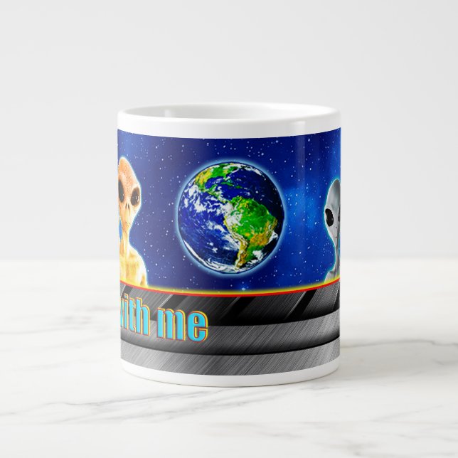Taza De Café Gigante YA ESTÁN AQUÍ - VENGA CONMIGO coleccionista de dis (Frente)