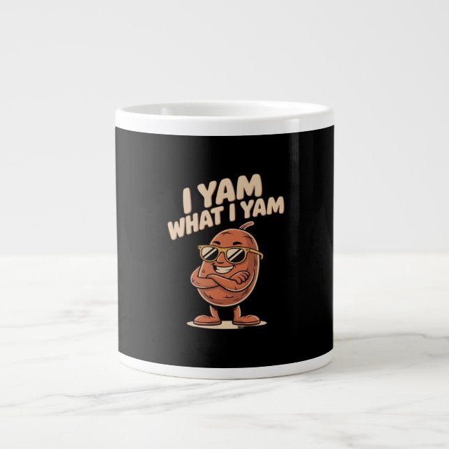 Taza De Café Gigante Yam Lo Que Yam Cita Clásica (Frente)