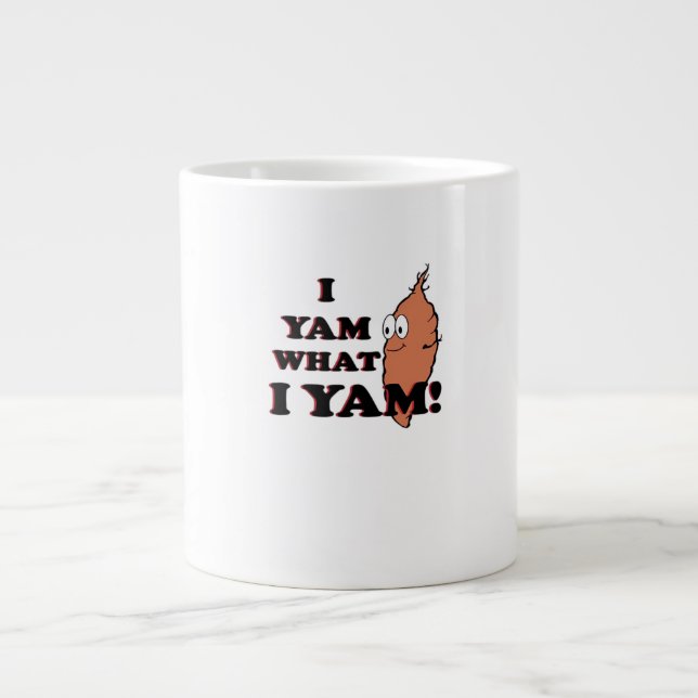 Taza De Café Gigante Yam What I Yam - Classic Funny Meme (Frente)