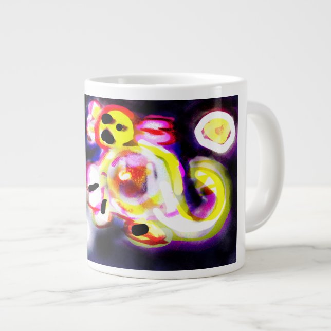 Taza De Café Gigante Yellow axolotl fun  (Derecha)