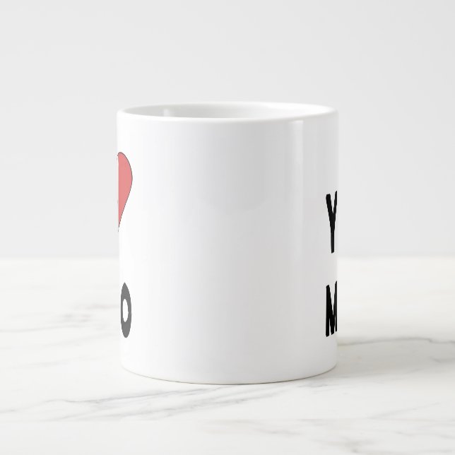 Taza De Café Gigante Yo amo México (Frente)