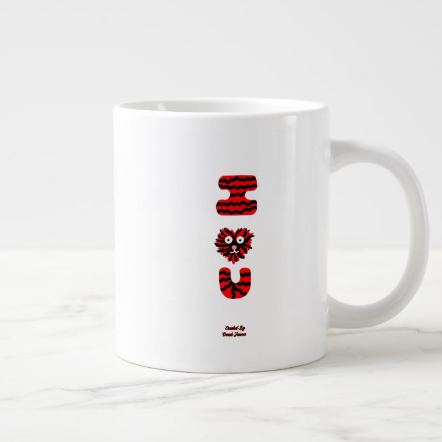 Taza De Café Gigante Yo mareada U Jumbo Mug (Derecha)