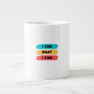 Taza De Café Gigante Yo soy lo que soy gracioso