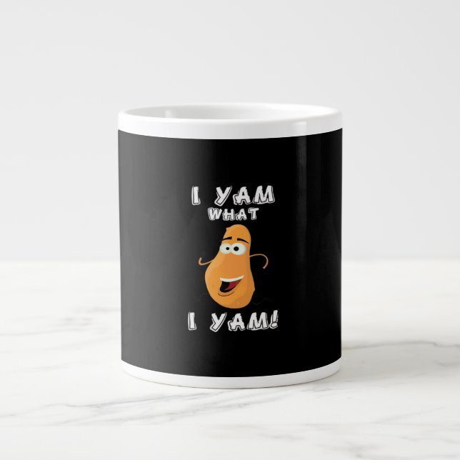 Taza De Café Gigante Yo soy lo que soy un meme divertidísimo (Frente)
