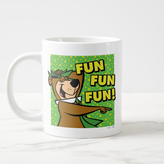 Taza De Café Gigante Yogi Bear Fun Fun Fun (Izquierda)