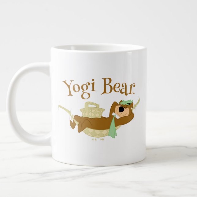 Taza De Café Gigante Yogi Bear Picnic Hammock Nap Time (Izquierda)