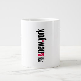 Taza De Café Gigante You Me & New York Jumbo Specialty Mug Couple Gift