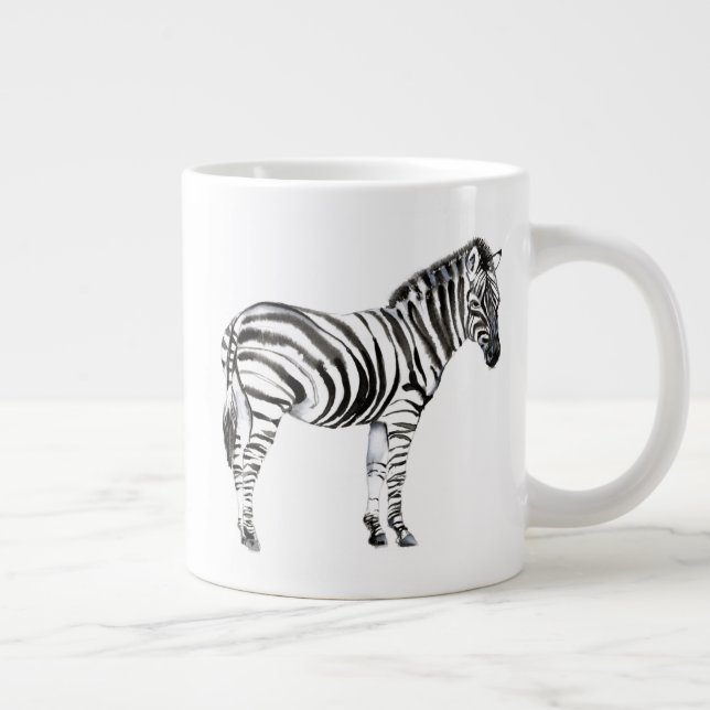Taza De Café Gigante Zebra permanente (Derecha)
