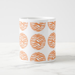 Taza De Café Gigante Zebra Print Polka Dots Jumbo Mug