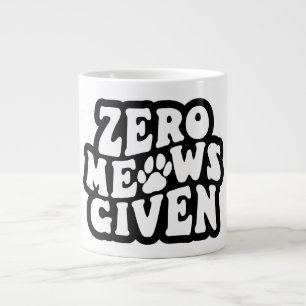 Taza De Café Gigante Zero Meds Dada Funny Cat Citas Mug