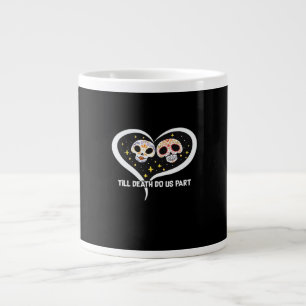 Taza De Café Gigante Zombie en cementerio - Hasta que la muerte nos hag