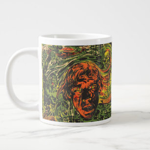 Taza De Café Gigante Zombies vintage de Halloween, arte callejero de gr