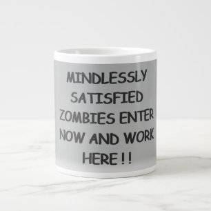 Taza De Café Gigante Zombis Coffee Mug, Satisfechos Sin Duda