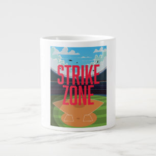 Taza De Café Gigante Zona de ataque de béisbol
