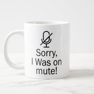 Taza De Café Gigante Zoom/Equipos Lamentamos haber estado en una videol