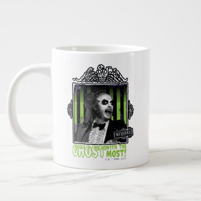 Taza De Café Gigante Zumo de remolacha | Retrato "Fantasma Con Más" (Izquierda)
