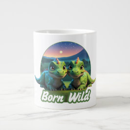 Taza De Café Gigante Zwei kleine Dinos - Born Wild