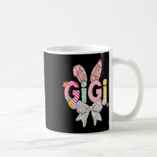 Taza De Café Gigi Bunny Ears Coloroso Tema Floral de Pascua